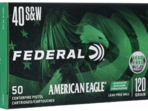 Federal AE40LF1 American Eagle Indoor Range Training 40S&W 120gr Lead Free IRT 50 Per Box/10 Case