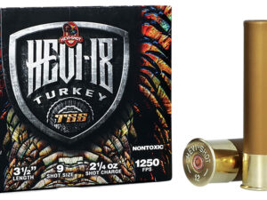 HEVI-Shot HS4509 HEVI-18 TSS Turkey 12Gauge 3.50" 2 1/4oz Tungsten 9Shot 5 Per Box/10 Case