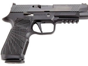 Wilson Combat SIGWCP320F9BATS P320  9mm Luger 17+1 4.70" Black Steel Barrel, Black DLC Serrated Stainless Steel Slide, Black Polymer Frame w/Picatinny Rail, Straight Trigger, Black Polymer Grip