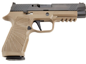 Wilson Combat SIGWCP320F9TATC P320  9mm Luger 4.70" 17+1 Tan Black DLC Steel Tan Polymer Grip Action Tune with Curved Trigger