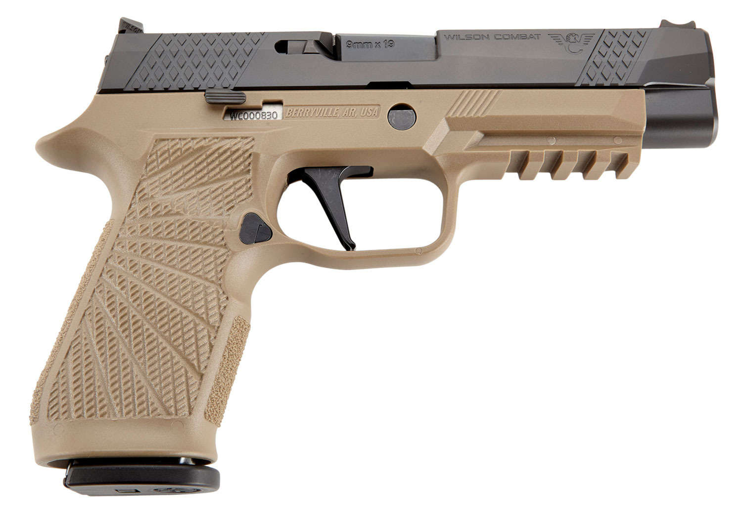 Wilson Combat SIGWCP320F9TATS P320 9mm Luger 4.70" 17+1 Tan Black DLC Stainless Steel Slide Tan Polymer Grip