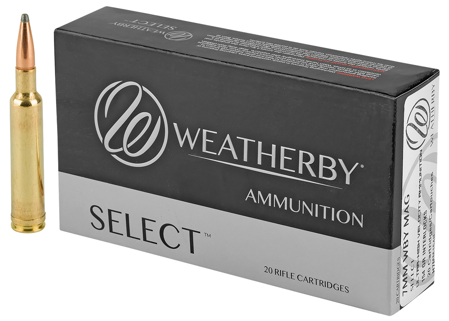 Weatherby H7MM154IL Select 7mmWthbyMag 154gr Hornady Interlock 20 Per Box/10 Case