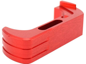 Cross Armory CRG5MCRD Mag Catch  Extended Compatible w/Glock Gen4-5 Red Anodized Aluminum