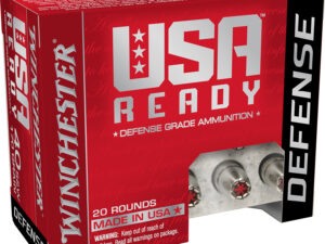 Winchester Ammo RED40HP USA Ready 40S&W 170gr Hex Vent Hollow Point 20 Per Box/10 Case