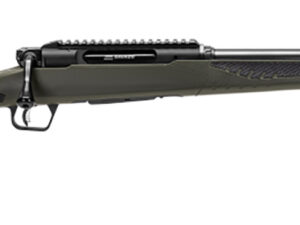 Savage Arms 57654 Impulse Hog Hunter 6.5 Creedmoor 4+1 Matte Black 20" Threaded Barrel/Rec, Matte OD Green Fixed AccuStock with AccuFit, Includes Detachable Box Mag