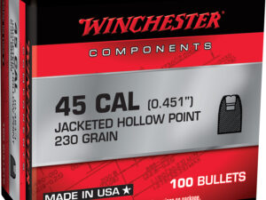 Winchester Ammo WB45HP230X Centerfire Handgun Reloading 45Cal 230gr Jacketed Hollow Point 100 Per Box/10 Case