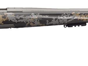Browning 035541297 X-Bolt Mountain Pro Long Range 300 PRC 3+1 26" MB Fluted Tungsten Gray Cerakote Accent Graphic Black Carbon Fiber Stock Right Hand (Full Size)
