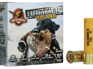 HEVI-Shot HS29225 HEVI-Hammer Upland 20Gauge 3" 7/8oz Steel/Bismuth 5Shot 25 Per Box/10 Case