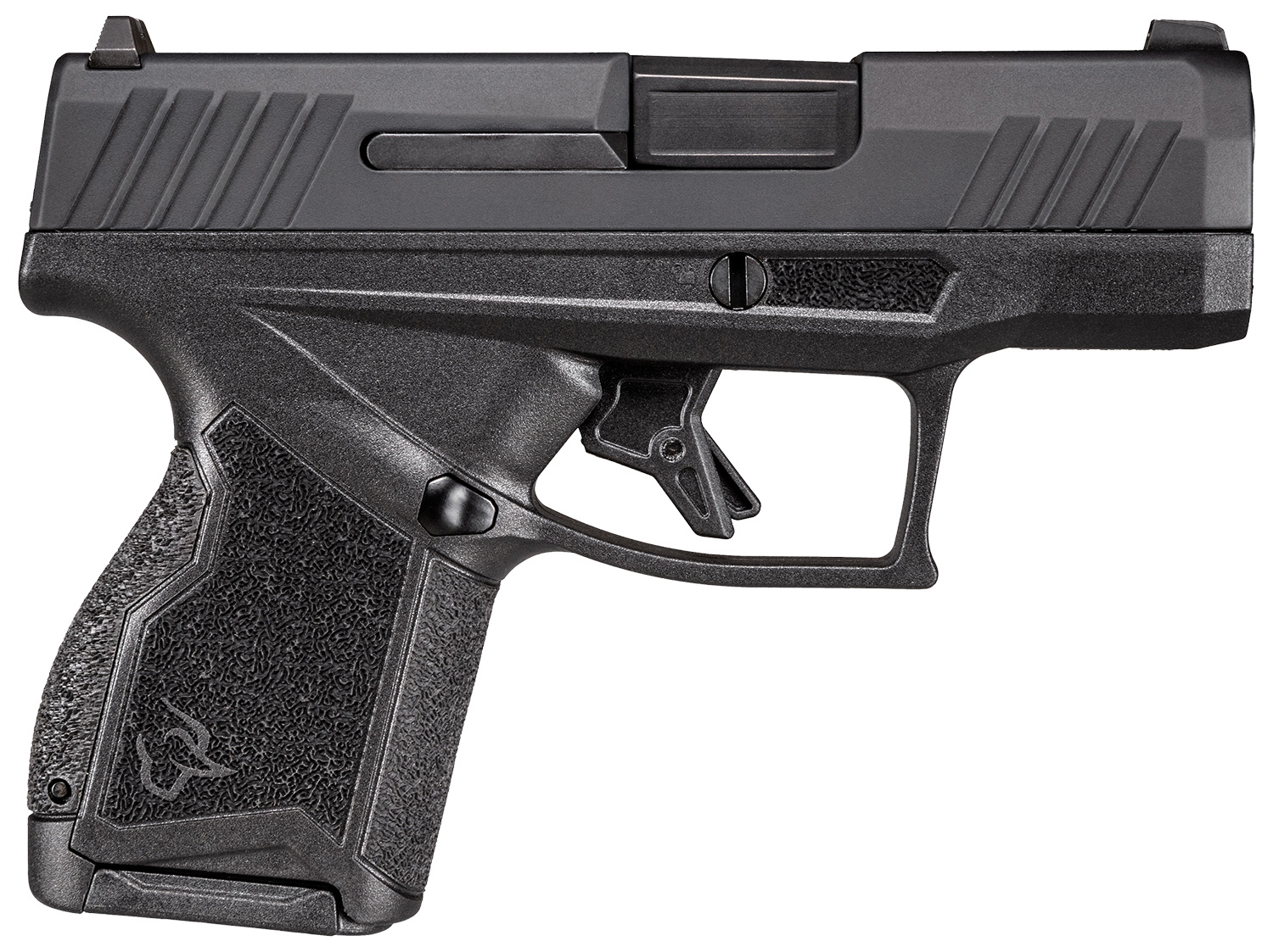 Taurus 1GX4M931 GX4 Micro-Compact 9mm Luger 11+1 3.06" Satin Black DLC Barrel, Black Nitride Serrated Slide, Matte Stainless Steel Frame, Black Polymer w/Interchangeable Backstrap Grip Right Hand