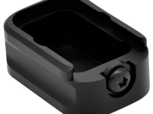 Warne MESIG54BLK Magazine Extension  made of 6061-T6 Aluminum with Hardcoat Anodized Black Finish for Sig P320 Magazines (Adds 5rds 9mm Luger)