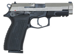 Bersa TPR9DT TPR  Full Size Frame 9mm Luger 17+1, 4.30" Black Steel Barrel, Nickel Cerakote Serrated Steel Slide, Matte Black Aluminum Frame w/Picatinny Rail, Ambidextrous