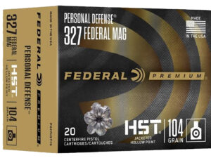 Federal P327HST1S Premium Personal Defense 327FederalMag 104gr Jacketed Hollow Point 20 Per Box/10 Case
