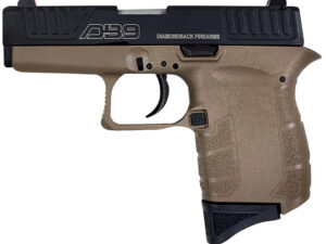Diamondback DB0200P061 DB9 Gen4 Micro-Compact Frame 9mm Luger 6+1, 3.10" Stainless Steel Barrel, Black Nitride Serrated Stainless Steel Slide, Flat Dark Earth Polymer Frame & Grip