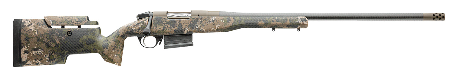 Bergara Rifles BPR34308 Premier Divide 308 Win 5+1 22" Carbon Fiber CURE Carbon Fiber Barrel, Patriot Brown Cerakote Steel Receiver, Erosion Rogue Camo AG Composite Chalk Branch Stock
