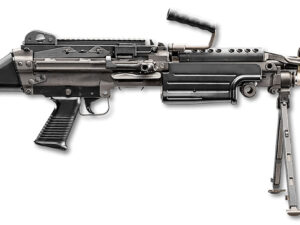 FN 46100169 M249S  5.56x45mm NATO 18.50" Barrel 30+1 Mag Or 200rd Belt Capacity, Black  Fixed Hydraulic Buffer Stock, Non-Slip Buttplate, Optics Ready