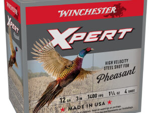 Winchester Ammo WEXP123H4 Xpert Pheasant Lead Free High Velocity 12Gauge 3" 1 1/4oz 4Shot 25 Per Box/10 Case