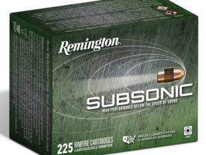 Remington Ammunition 21249 Subsonic Rimfire 22LR 40gr Hollow Point 225 Per Box/10 Case