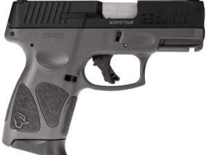 Taurus 1G3C931G G3C  Compact Frame 9mm Luger 12+1 3.26" Matte Stainless Steel Barrel, Matte Black Tenifer Serrated Steel Slide, Gray Polymer Frame w/Picatinny Rail, Gray Polymer Grip, Right Hand