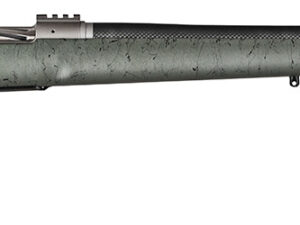 Christensen Arms CA10269815322 Summit TI  Full Size 28 Nosler 3+1, 26" Natural Titanium Steel Threaded Barrel, Natural Titanium Aluminum Receiver, Green w/Black Webbing Fixed Thumbhole Stock