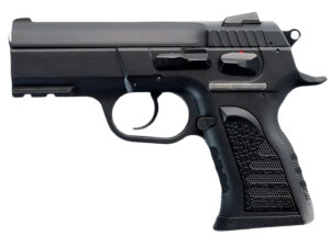 Tanfoglio IFG TFCOMPACTF10 Force Compact F 10mm Auto Caliber with 3.62" Barrel, 11+1 Capacity, Overall Black Finish, Picatinny Rail Frame, Serrated Steel Slide & Rubber Grip