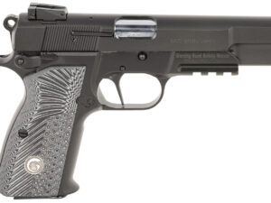 EAA GIRSAN 390470 MCP35 Match 9mm Luger 15+1 4.87" Stainless Steel Barrel, Matte Black Serrated Slide, Matte Black Steel Frame w/Accessory Rail & Beavertail, Black/Gray Checkered Grips Ambidextrous