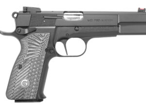 EAA GIRSAN 390465 MCP 35 Match 9mm Luger 15+1, 4.87" Stainless Steel Barrel, Matte Black Serrated Slide, Matte Black Steel Frame w/Beavertail, Black/Gray Checkered Grip, Ambidextrous
