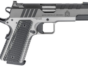 Springfield Armory PX9217L 1911 Emissary 9mm Luger 9+1 4.25" Bull Barrel,  Stainless Steel Frame w/ Beavertail, Serrated Blued Carbon Steel Slide, Black VZ Thin-Line G10 Grip