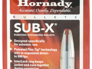 Hornady 30718 Sub-X  30 Cal 308 Cal 175 gr Subsonic eXpanding 100 Per Box/ 15 Case