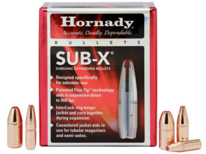 Hornady 45031 Sub-X  45 Cal 395 gr Subsonic eXpanding 50 Per Box/ 15 Case