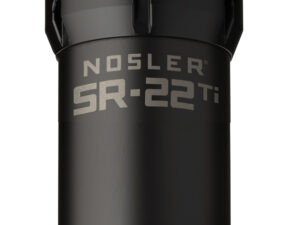 Nosler 90625 SR-22TI  22 Cal 1.74"D Black Finish Made of Titanium with 1/2" 28 tpi Thread Pattern