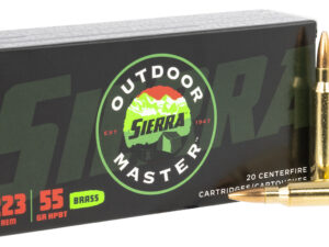 Sierra A937532 Outdoor Master  223Rem 5gr Hollow Point Boat Tail 20 Per Box/10 Case