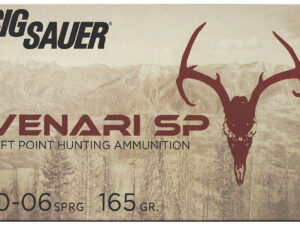 Sig Sauer V3006SP16520 Venari  30-06Springfield 165gr Soft Point 20 Per Box/10 Case