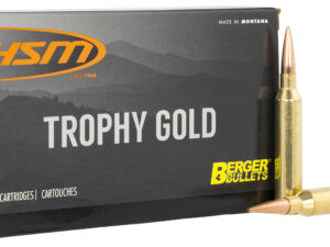 HSM 65X284130VLD Trophy Gold Extended Range 6.5x284 Norma 130 gr Berger Hunting VLD Match 20 Per Box/ 20 Case