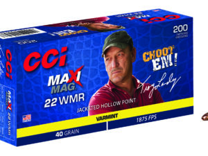 CCI 958 Maxi-Mag Varmint 22WMR 40gr Jacketed Hollow Point 200 Per Box/10 Case
