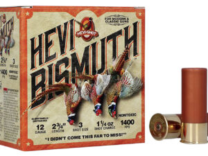 HEVI-Shot HS14713 HEVI-Bismuth Upland 12Gauge 2.75" 1 1/4oz Bismuth 3Shot 25 Per Box/10 Case