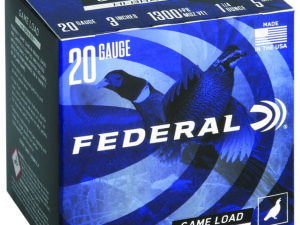 Federal H2585 Game-Shok High Brass 20Gauge 3" 1 1/4oz 5Shot 25 Per Box/10 Case
