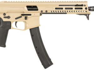 Patriot Ordnance Factory 01926 Phoenix  9mm Luger 35+1 8", Flat Dark Earth Rec/M-LOK Handgaurd, Black MFT Grip, Picatinny Stock Adapter, Muzzle Brake, Includes Hand Stop