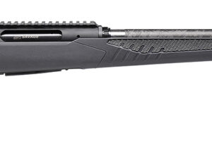 Savage Arms 57895 Impulse Mountain Hunter 6.5 Creedmoor 4+1 22" Carbon Fiber Threaded Barrel, Black Aluminum Receiver w/Picatinny Rail, Gray AccuStock Synthetic Stock, Ambidextrous