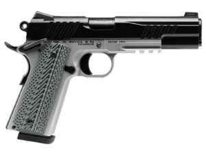 SAV 67207 1911 GOVT 45 5IN BLK/SS  BLK MELONITE 2T