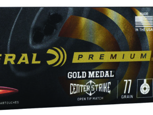 Federal GM223OTM3 Premium Gold Medal 223Rem 77gr Open Tip Match 20 Per Box/10 Case