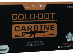 Speer 59GDC1 Gold Dot  9mmLuger 135gr Hollow Point 50 Per Box/20 Case