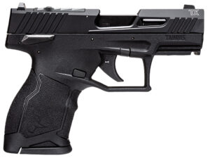 Taurus 1TX22131 TX22C  Compact 22 LR 13+1 3.60" Matte Black Steel Barrel, Black Hard Coat Anodized Serrated Aluminum Slide, Black Polymer Frame w/Picatinny Rail Black Polymer Grips