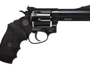 Rossi 2RM641 RM64  Medium Frame 357 Mag 6 Shot, 4" Black Steel Barrel, Cylinder & Frame, Black Textured Rubber Grip, Hammer Block Safety
