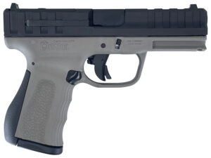 Citadel CITCP9GRY Centurion CP9 Compact Frame 9mm Luger 14+1, 4" Black Steel Barrel, Optic Ready/Serrated Steel Slide, Gray Polymer Frame & Grip