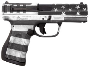 Citadel CITCP9USG Centurion CP9 Compact 9mm Luger 14+1 4" Black Steel Barrel, American Flag Gray Cerakote Optic Ready/Serrated Slide, Polymer Frame & Grip