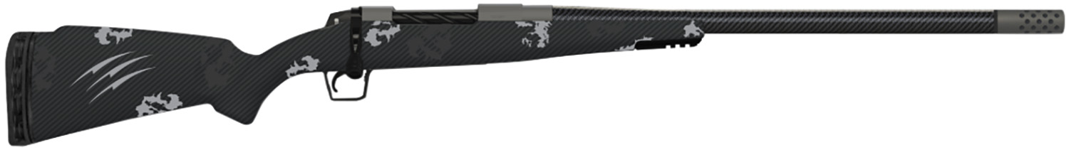 Fierce Firearms TROG7RM24GP CT Rogue 7mm Rem Mag 3+1 24" Carbon Fiber Barrel, Glacier Cerakote Titanium Rec, Phantom Camo Rogue Stock