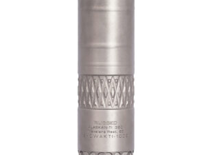 Rugged Suppressors AK360TI Alaskan360 TI 36 Cal 1.60" Diameter, Rated Up to 338 Lapua, 130.80 dB (308 Win), Stainless Steel, 5/8"-24 tpi Direct Thread Mount Included