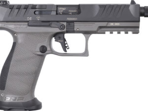 Walther Arms 2877503 PDP Pro SD 9mm Luger 18+1 5.10" Threaded Barrel, Black Optic Cut/Serrated Slide, Tungsten Gray Polymer Frame with Pic. Rail, Performance Duty Grip, Flared Magwell