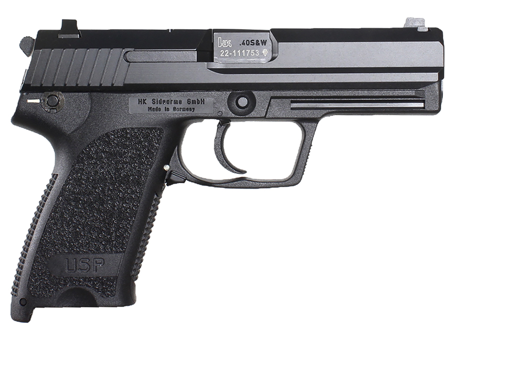 HK 81000324 USP V1 45 ACP 4.41" 10+1 Black Polymer Frame, Black Polymer Grip
