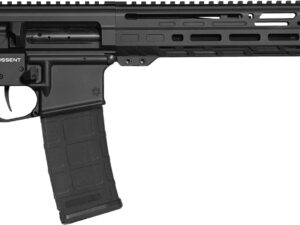 CMMG 30AC278AB Dissent MK4 300 Blackout 30+1 10.50", Black, Picatinny Brace Adapter, 9.60" M-LOK Handguard, Left Side Charging Handle, Zeroed Linear Comp, TriggerTech Trigger, Adj. Gas Block
